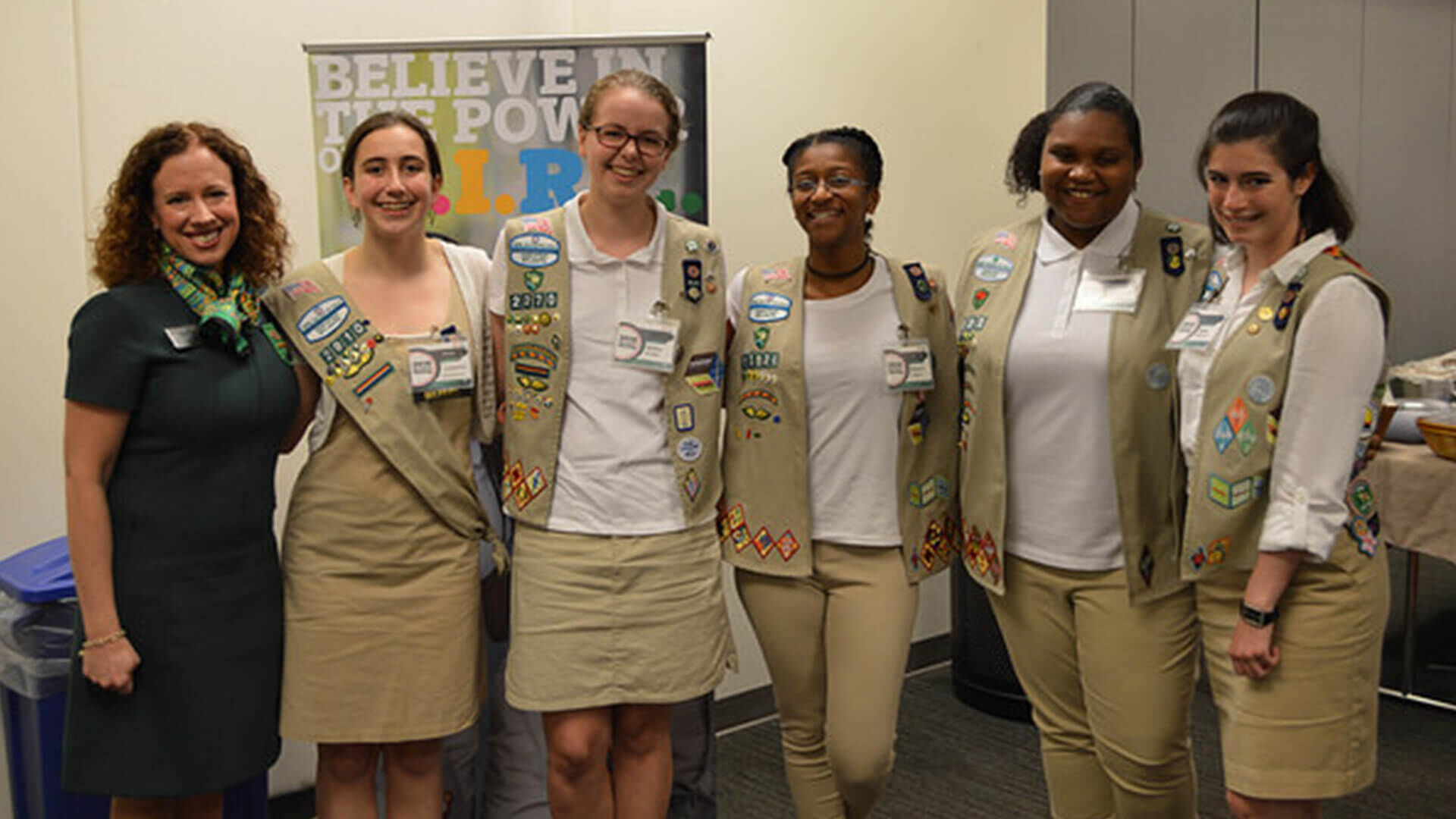 girls scouts and the CEO 